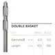 Канюля для ліпосакції, тип Double Basket, діаметр 4 мм