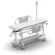Medical trolley with mechanical height adjustment TPBr Horizon for transportation of patients TM OMEGA