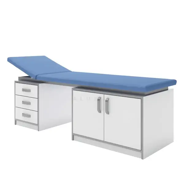 Procedural couch KP 1.03 (color of chipboard cabinets: white with gray edge), TM Alumix TMK