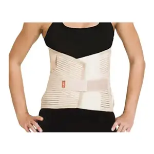 Semi-rigid lumbosacral support corset
