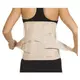 Supportive lumbosacral corset with additional fixation