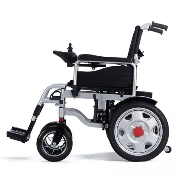 Folding wheelchair with electric drive JT-098