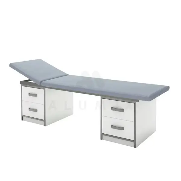 Procedural couch KP 1.02 (color of chipboard cabinets: white with gray edge), TM Alumix TMK