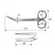 Iris scissors 11.5 cm - sharp/sharp, horizontally bent at an angle, J-22-214