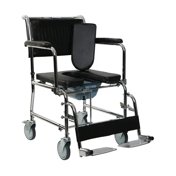 Sanitary wheelchair Karadeniz Medikal G125A with retractable lid