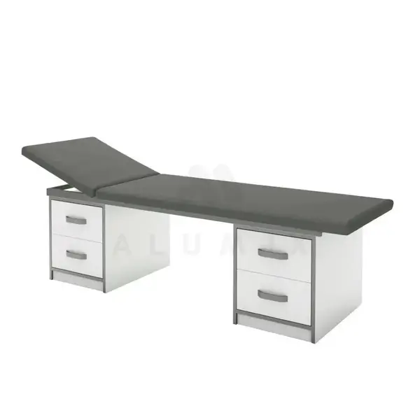 Procedural couch KP 1.02 (color of chipboard cabinets: white with gray edge), TM Alumix TMK