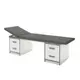 Procedural couch KP 1.02 (color of chipboard cabinets: white with gray edge), TM Alumix TMK