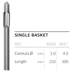 Канюля для ліпосакції, тип Single Basket, діаметр 3 мм