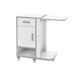Medical bedside table TSP 1.02 (Chipboard color: white with gray edge) TM Alumix TMK
