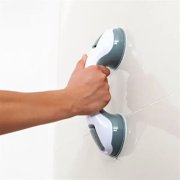 Helping Handle on vacuum suction cups for the bathroom