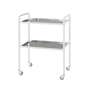 Tool table ST-I 1.02 on rollers (shelves: stainless steel), TM Alumix TMK