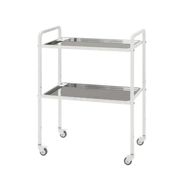 Tool table ST-I 1.02 on rollers (shelves: stainless steel), TM Alumix TMK