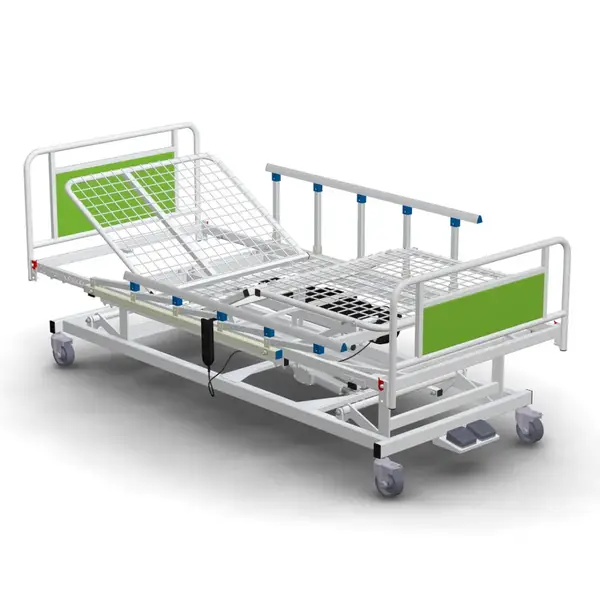 Medical bed 4-section KFM-4nb-e1s with electric height adjustment
