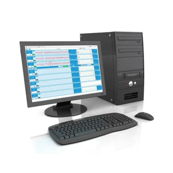 A complex for conducting a stress test: Corival cpet ergometer, EC-12S ECG system, Computer module with system unit, laser printer, monitor