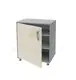 Bedside table TP 1.01 on legs (chipboard color: gray with vanilla) TM Alumix TMK