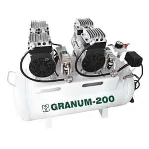 Компресор стоматологічний безмасляний Granum-200 в звукоізолюючий шафі купити
