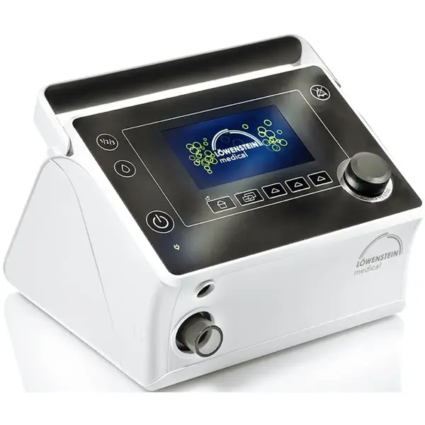 Stationary ventilator prismaVENT 40 with battery and humidifier prismaAQUA (Basic equipment)
