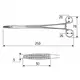 Gross-Maier straight clamp 25 cm (corndog), J-18-046