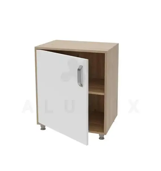 Bedside table TP 1.01 on legs (chipboard color: beech with white) TM Alumix TMK