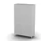 Medical cabinet with two doors with safes ShM-2m