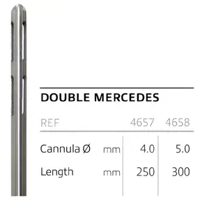 Канюля для ліпосакції, тип Mercedes, діаметр 5 мм