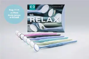 Dental mirror RELAX with rhodium coating, ø 24 mm