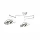 Suspended halogen operating lamp PAX-F 700/700 (2 domes)