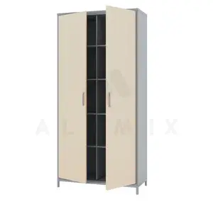 Wardrobe for clothes SHDB 1.02 (Chipboard color: Gray with vanilla) TM Alumix TMK