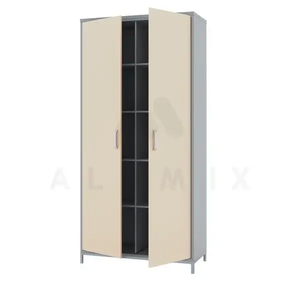 Wardrobe for clothes SHDB 1.02 (Chipboard color: Gray with vanilla) TM Alumix TMK