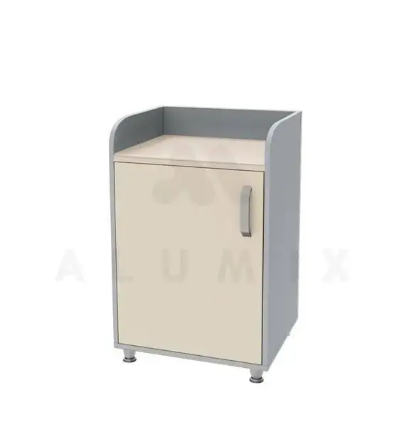 Bedside table TP 1.05 on legs (chipboard color: gray with vanilla) TM Alumix TMK