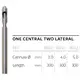 Канюля для ліпосакції, тип One Central Two Lateral, діаметр 5 мм