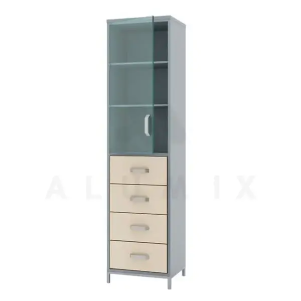 Medical cabinet SHO-D 1.04 (Chipboard color: Gray with vanilla) TM Alumix TMK