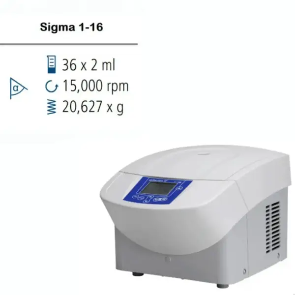 Центрифуга в комплекті з роторами, стаканами та адаптерами Sigma 1-16 IVD