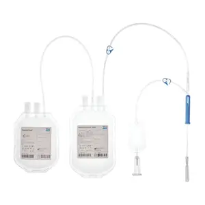 Double single-use container for taking 250 ml of whole blood, equipped with a device port for using vacuum tubes with a pre-donation container; needle stick protection (NSP); CFA-1 solution in the modification 250/250