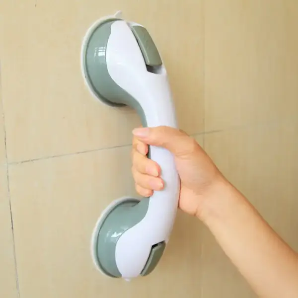 Helping Handle on vacuum suction cups for the bathroom