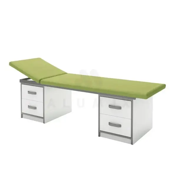 Procedural couch KP 1.02 (color of chipboard cabinets: white with gray edge), TM Alumix TMK