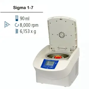 Центрифуга в комплекті з роторами, стаканами та адаптерами Sigma 1-7