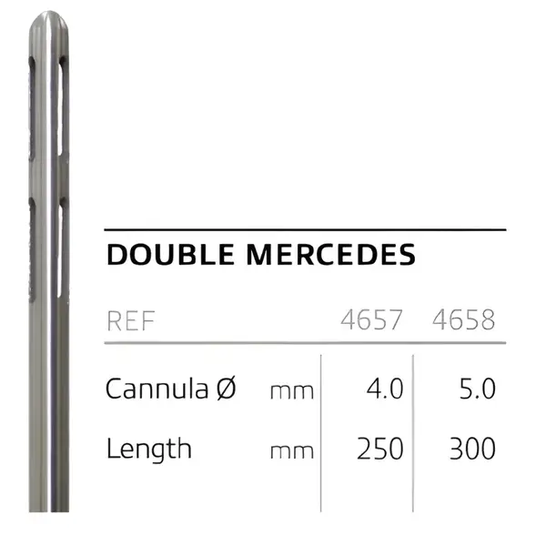 Канюля для ліпосакції, тип Mercedes, діаметр 4 мм