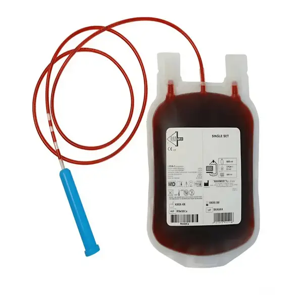 Single-use empty containers for separation, transfusion, storage of blood components 300