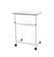 Medical bedside table for rehab. care ST-N 1.01 (Chipboard color: white with gray edge) TM Alumix TMK