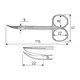 Iris scissors 11.5 cm - sharp/sharp, horizontally bent, J-22-213