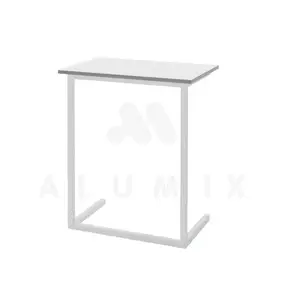 Medical bedside table for rehab. care ST-N 1.02 (Chipboard color: white with gray edge) TM Alumix TMK