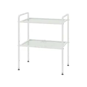 Tool table ST-I 1.02 on legs (shelves: glass), TM Alumix TMK