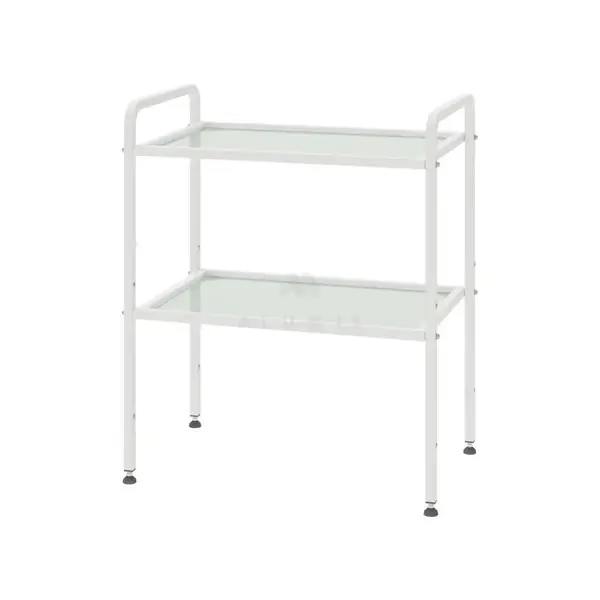 Tool table ST-I 1.02 on legs (shelves: glass), TM Alumix TMK