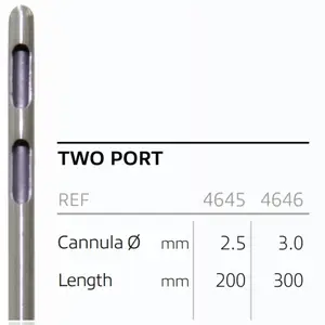 Канюля для ліпосакції, тип Two Port, діаметр 3 мм