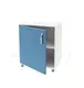 Bedside table TP 1.01 on legs (chipboard color: blue with white) TM Alumix TMK