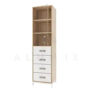 Medical cabinet SHO-D 1.04 (color of chipboard: Beech with white) TM Alumix TMK