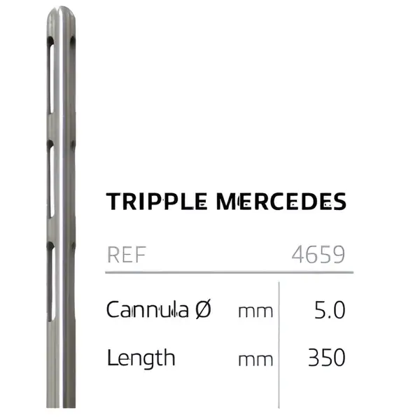 Канюля для ліпосакції, тип Tripple Mercedes