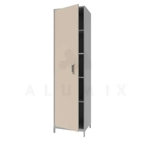 Wardrobe for clothes SHDB 1.01 (Chipboard color: Gray with vanilla) TM Alumix TMK