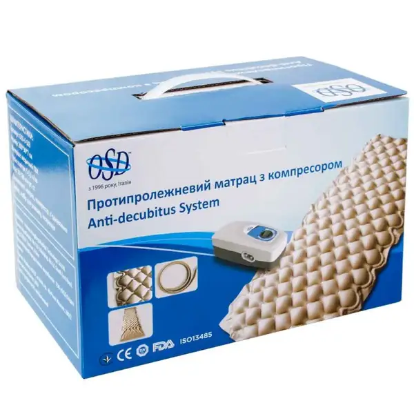 Cellular anti-decubitus mattress with compressor OSD-F-103